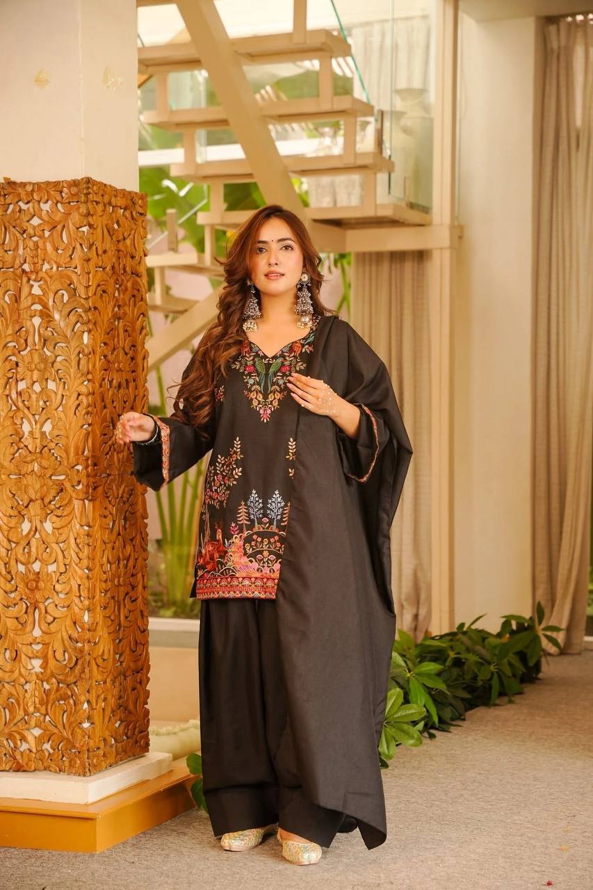 Women's Designer Farshi Palazzo Kurta Set with Dupatta