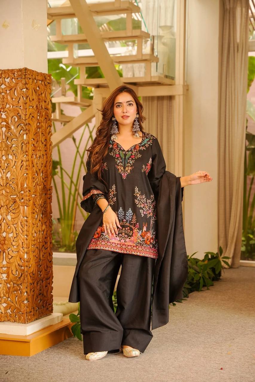 Women's Designer Farshi Palazzo Kurta Set with Dupatta