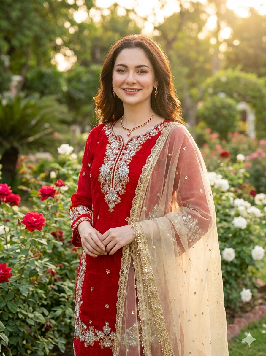 Embroidery Designer Kurta with Pant & Dupatta Set for Women
